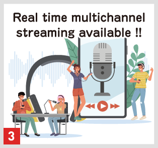 Real time multichannel streaming available !!