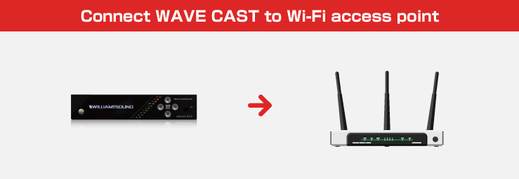 Connect WAVE CAST to Wi-Fi access point